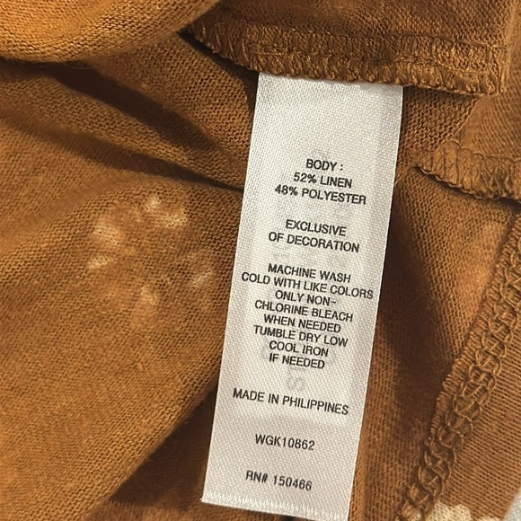 Market & Spruce Adjustable Strap Linen Blend Tank Top Tan Floral StitchFix - Picture 9 of 12